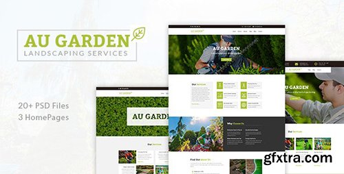 Themeforest - Au Garden - Landscaping & Gardening PSD Template 21534794