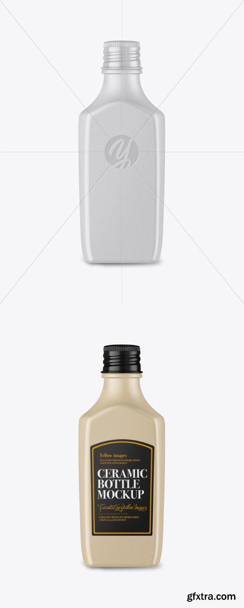 Ceramic Bottle Mockup 43329