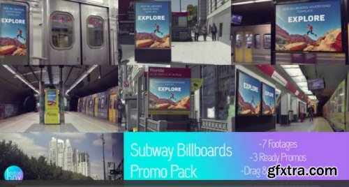 Subway Billboards Mockup Promo Pack - After Effects 222087