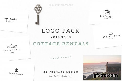 CreativeMarket - Logo Pack Volume 13. Cottage Rentals 3808998