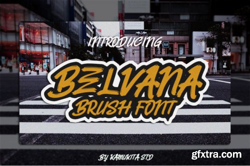 Belvana Brush Font