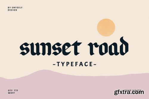 CreativeMarket - Sunset Road Typeface 3887833