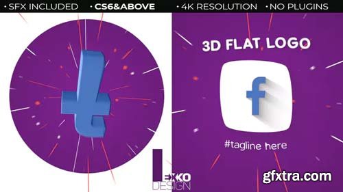 Videohive - 3D Flat Logo - 22660212
