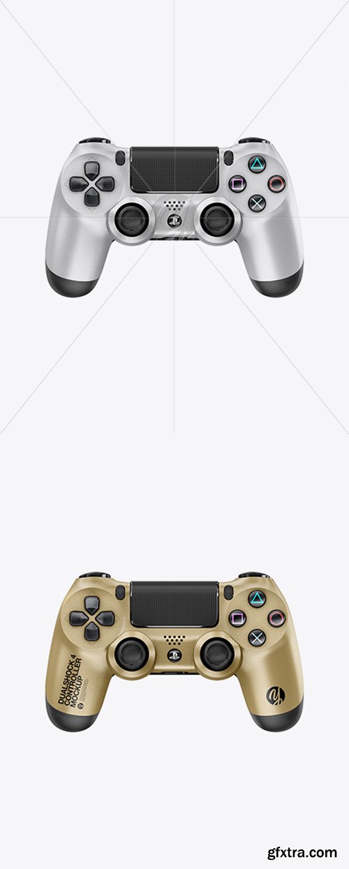 DualShock 4 Controller With Metallic Finish Mockup - Front View 19747