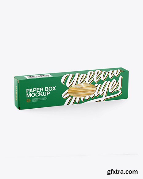 Paper Box with Spaghetti Mockup 45787