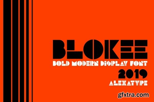 BLOKEE - Modern Blockletter Font