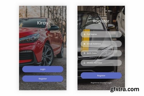 Kiray - Car Rental UI Kit for Sketch