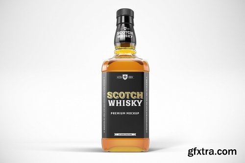 Whisky Bottle Mockup Template