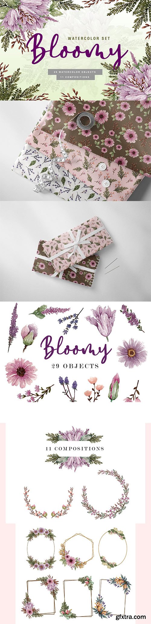 Bloomy - Watercolor Collection