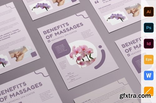 Massage Poster Flyer Business Card Brochure Bifold Trifold