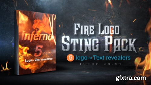 VideoHive Fire Logo Sting Pack 9949842
