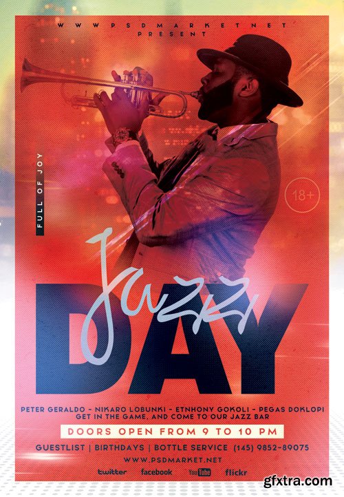 Jazz_day - Premium flyer psd template