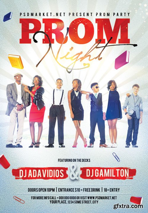 Prom night - Premium flyer psd template