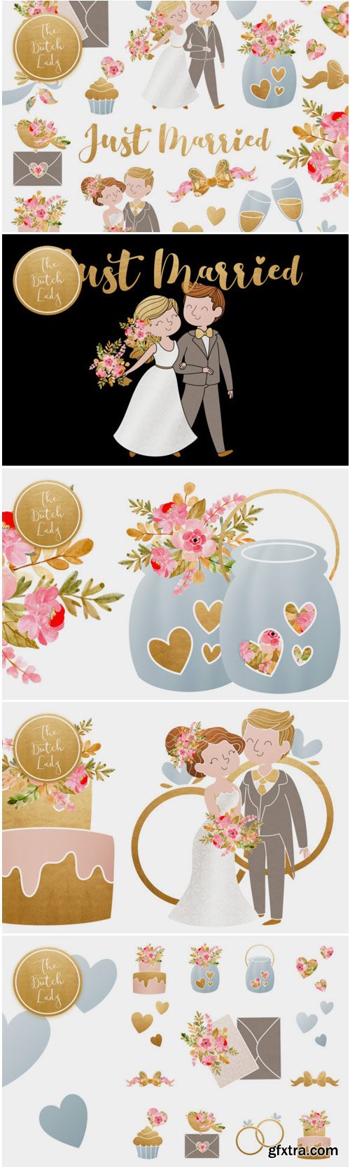 Wedding Day & Marriage Clipart Set 1561876