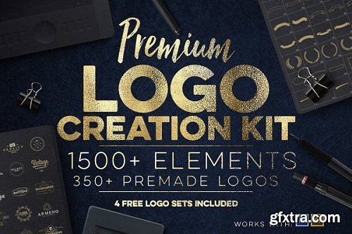 Logo Creation Kit Bundle Edition for Photoshop & Illustrator