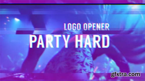 VideoHive Party Hard - Glitch Logo Opener 11366107