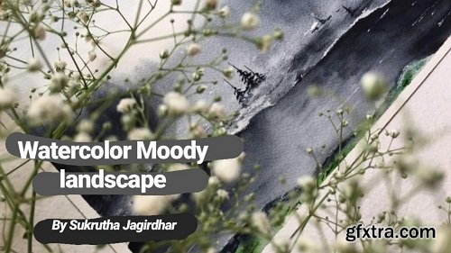 HOW TO PAINT MONOCHROME MOODY LANDSCAPES IN WATERCOLOR