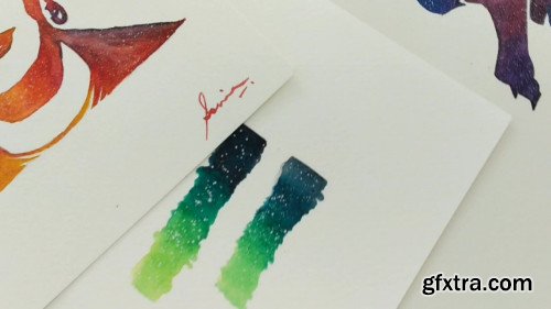 Fun Watercolor Galaxy Silhouettes