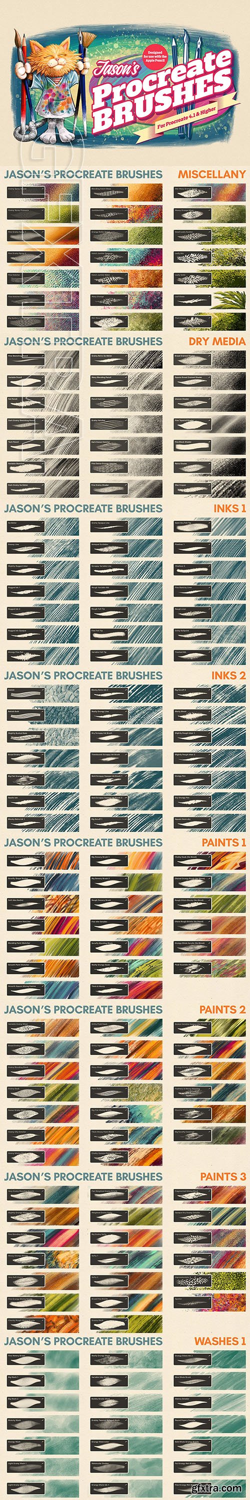 CreativeMarket - Jason\'s Procreate Brushes 3885304