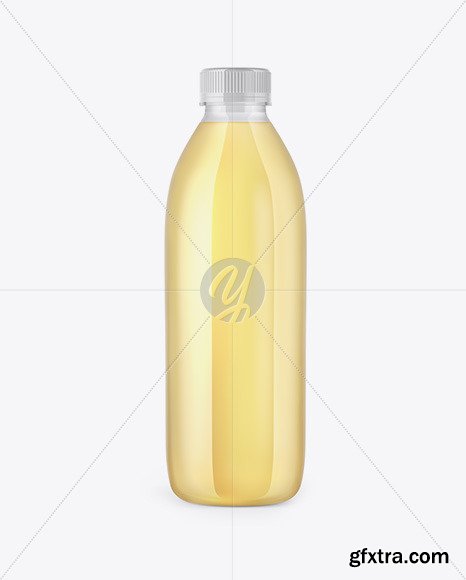 Clear Bottle with Grape Juice Mockup 46033