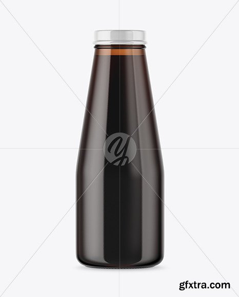 Amber Glass Bottle With Cold Brew Coffee 46063