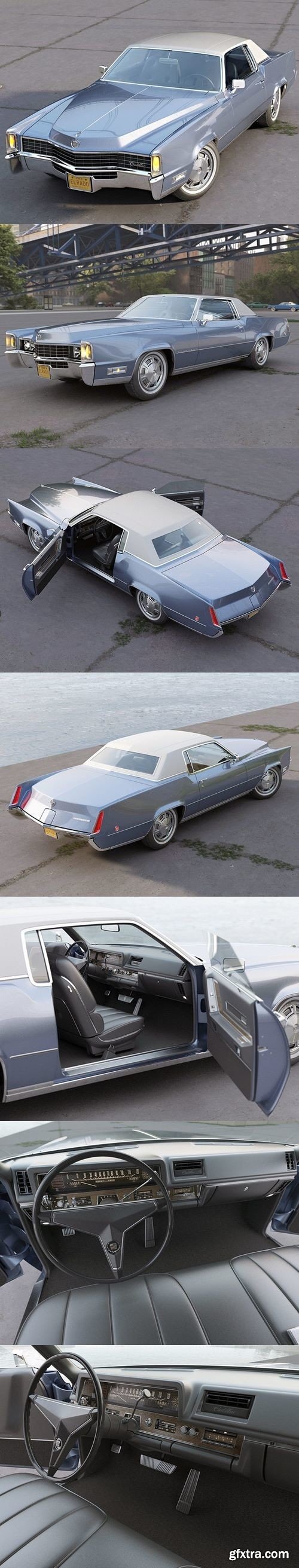 Cadillac Eldorado Coupe 1968 3D Model