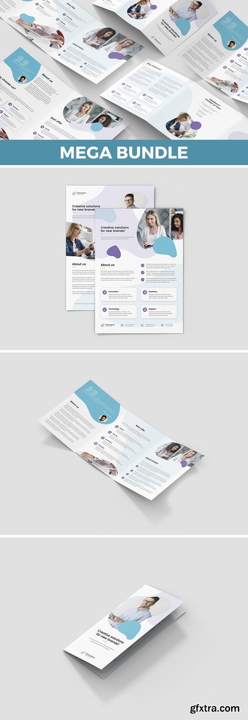 StartUp Agency – Brochures Bundle Print Templates