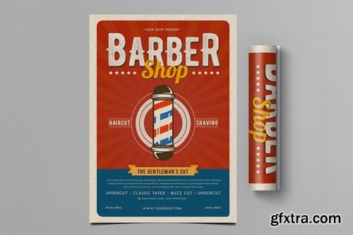 Retro Barbershop Flyer