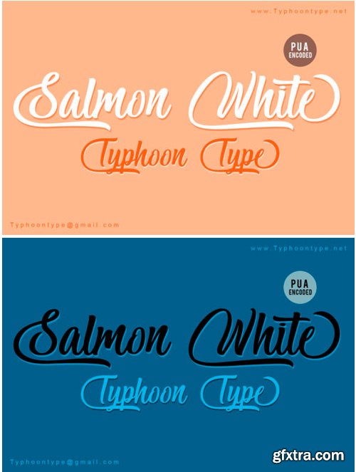 Salmon White Font