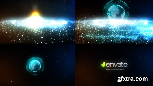 VideoHive particle galaxy logo 9609069