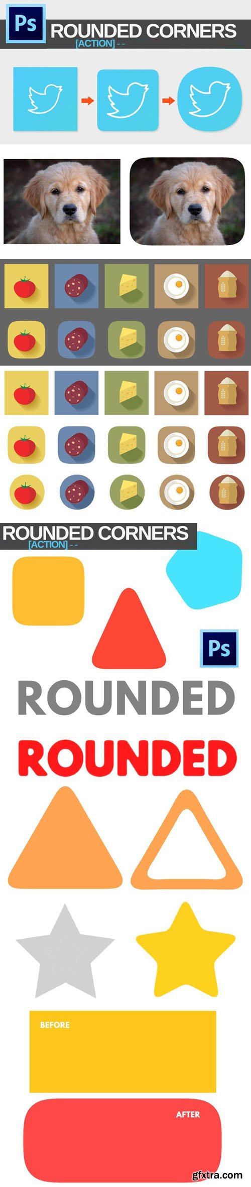 Rounded Corners Action for Photoshop