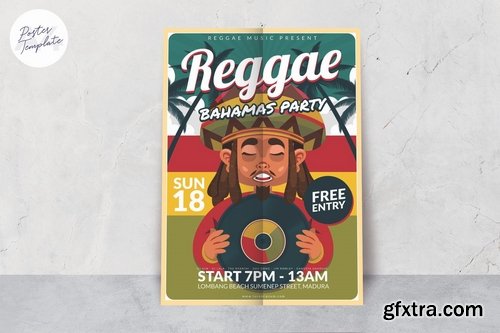 Reggae Party Poster Template