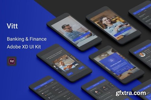 Vitt - Banking & Finance Adobe XD UI Kit