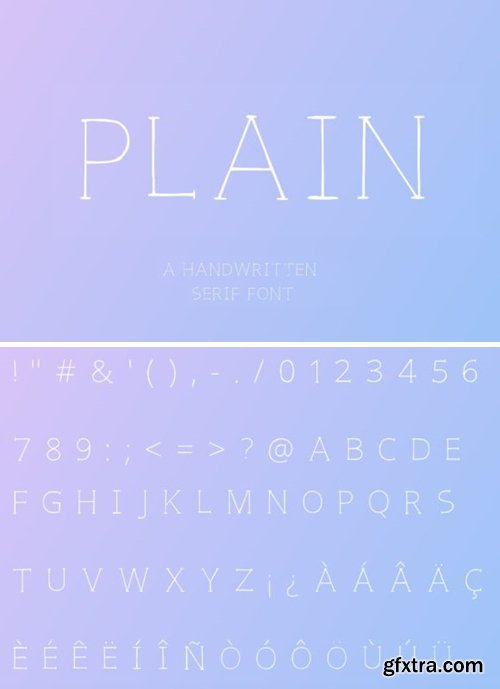 Plain Capital Font