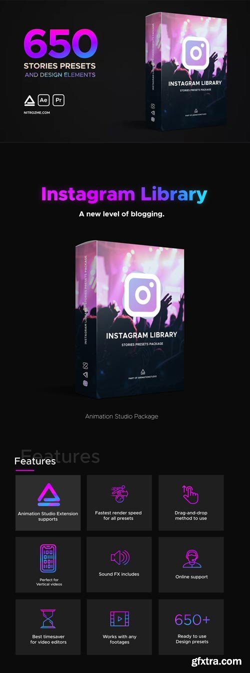 Videohive - Instagram Library - Stories Presets Package ( Last Update 5 March 19 ) - 22552326