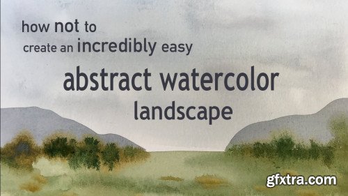 Easy abstract landscapes for beginners, with super cheap materials