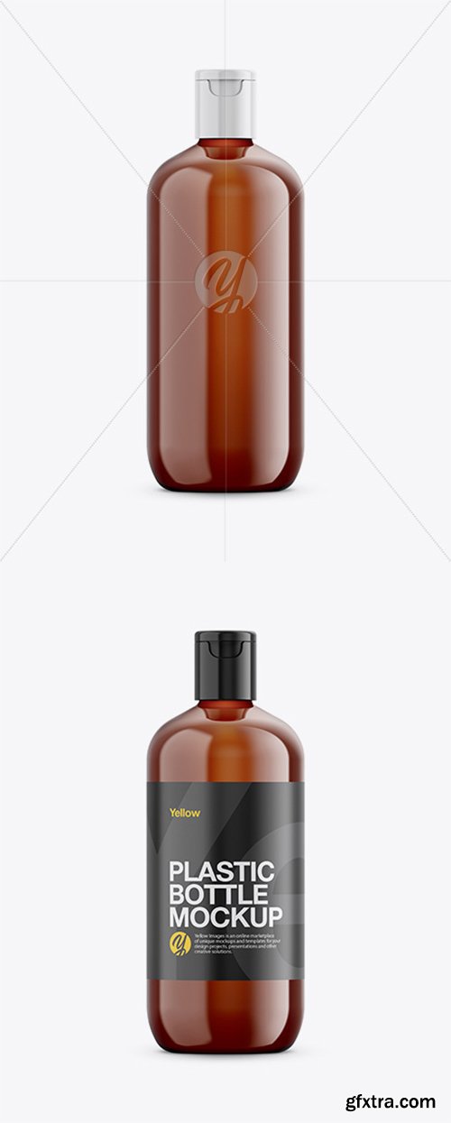 Amber Cosmetic Bottle Mockup 26507