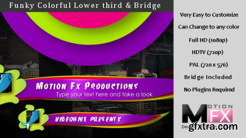 VideoHive Funky colorful Lower third & Bridge 4918232
