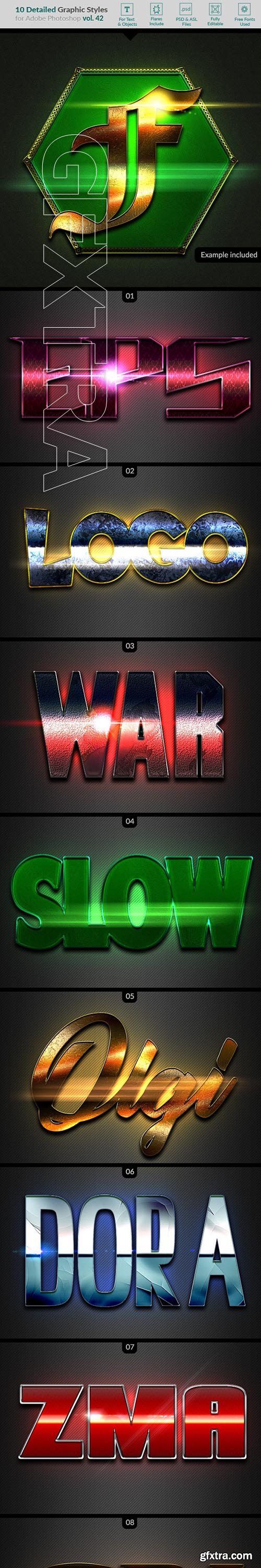 GraphicRiver - 10 Text Effects Vol. 42 23990797
