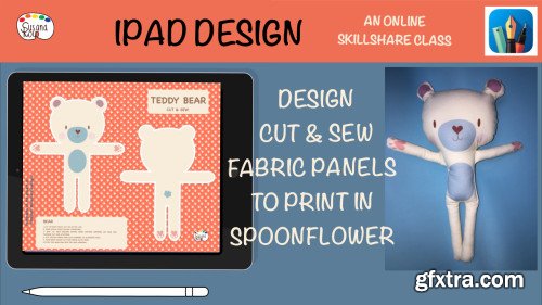 IPAD DESIGN-Design a cut and sew panel to print in Spoonflower.