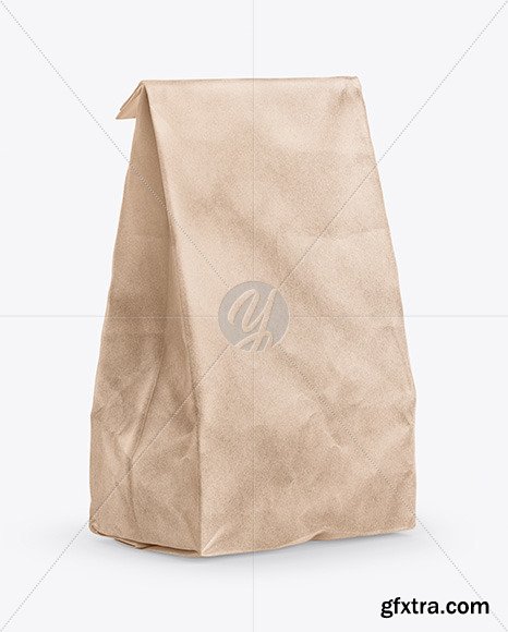 Kraft Food Bag Mockup 46286