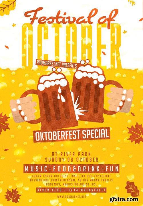 Octoberfest festival - Premium flyer psd template