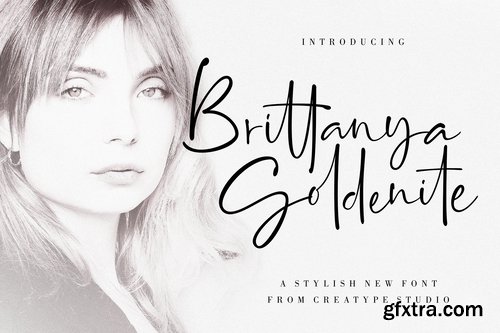 Brittanya Goldenite Stylish Handwritten