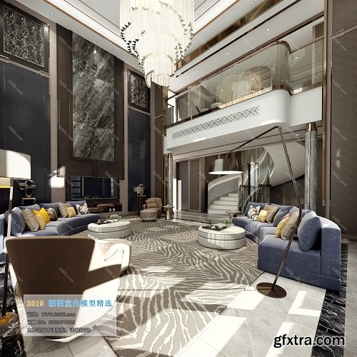 Modern Style Livingroom Interior Scene 04 (2019)