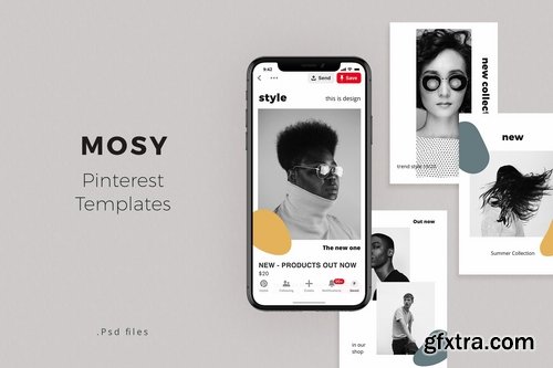 MOSY - Pinterest Template
