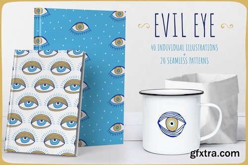 Evil Eye Illustrations + Patterns