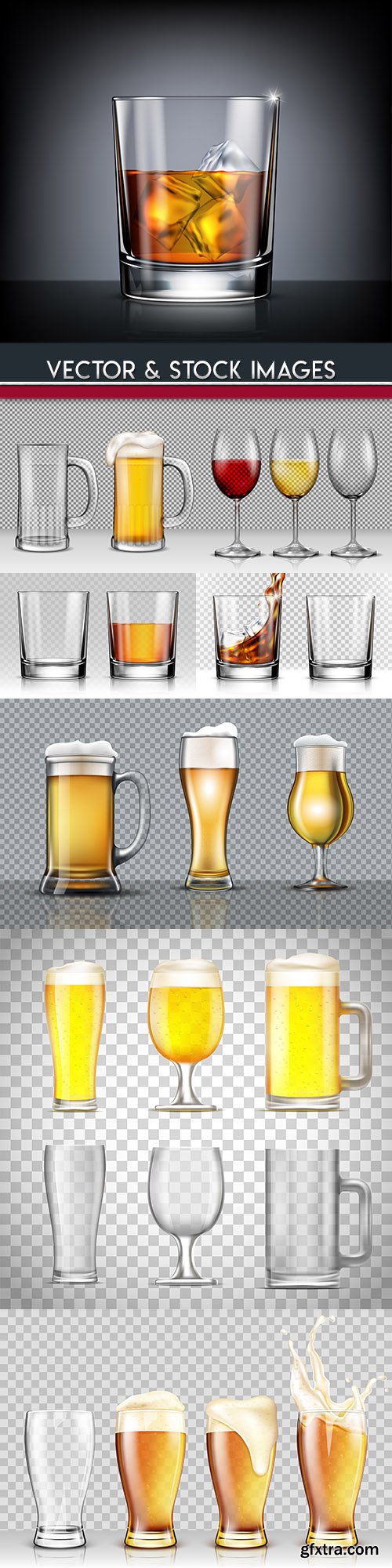 Glass glass for whisky beer and alcoholic beverages