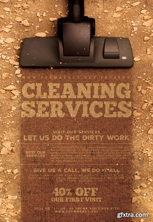 Cleaning services - Premium flyer psd template