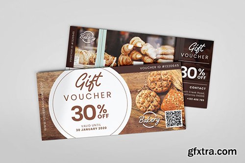 Delicious Bakery AI and PSD Gift Voucher