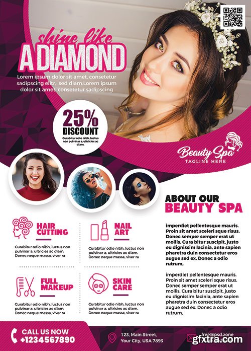 01-Beauty Salon - Premium flyer psd template